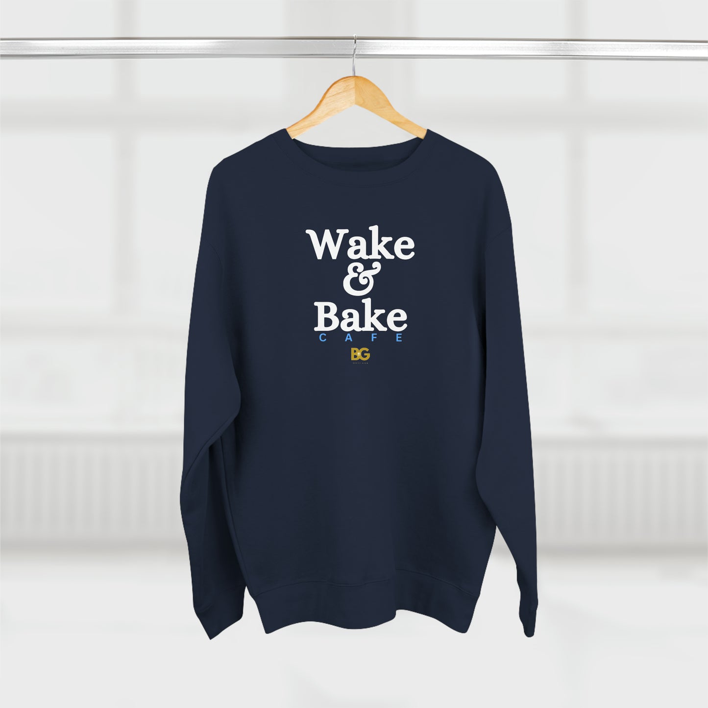 BG "Wake & Bake Cafe" Premium Crewneck Sweatshirt