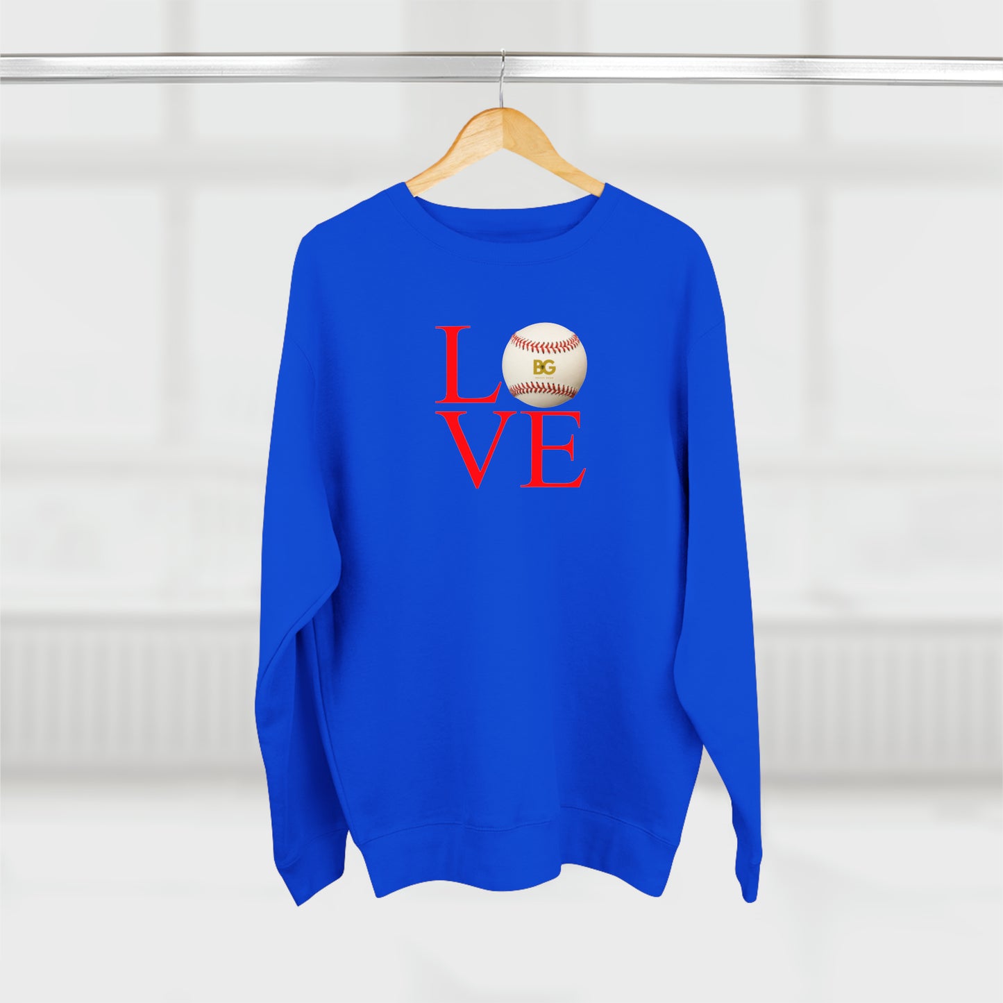 BG "LOVE baseball" Premium Crewneck Sweatshirt