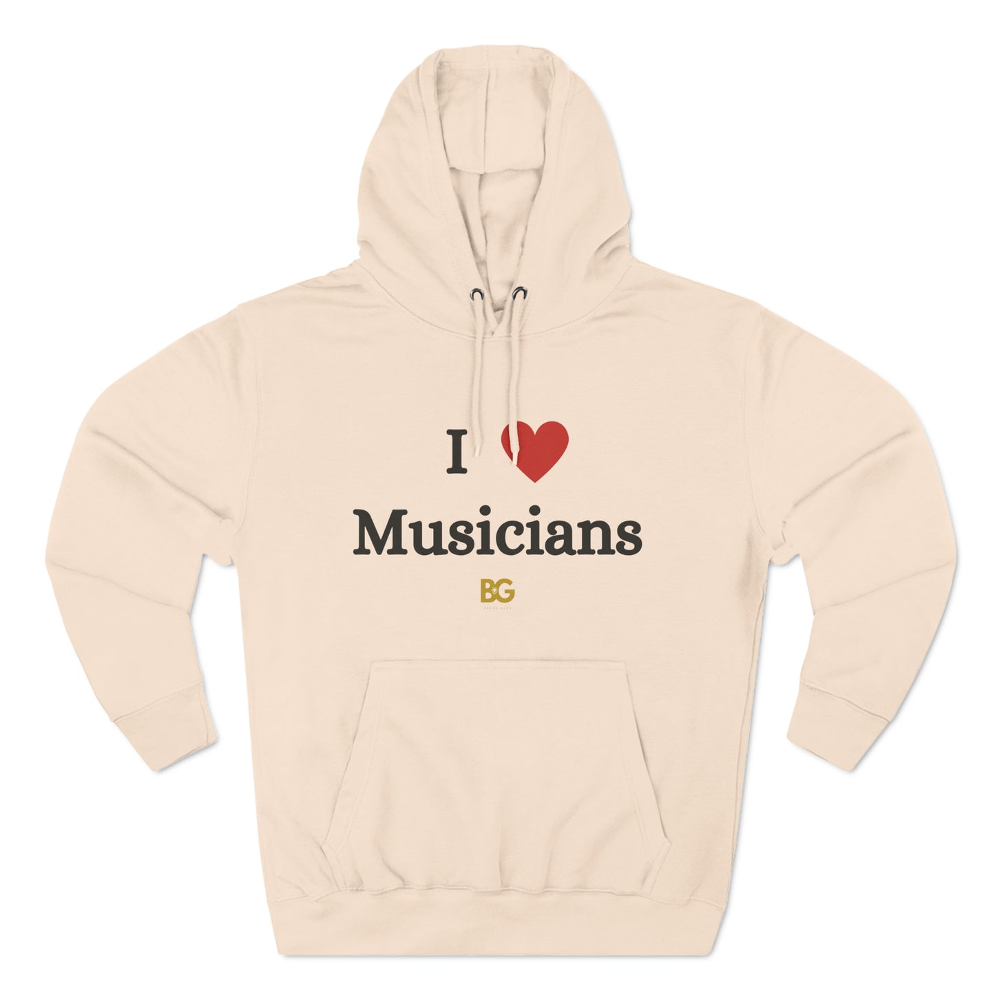 BG "I ❤️ Musicians" Premium Pullover Hoodie