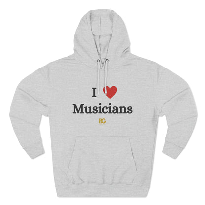 BG "I ❤️ Musicians" Premium Pullover Hoodie