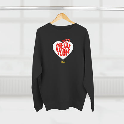 BG "Heart New York" Premium Crewneck Sweatshirt