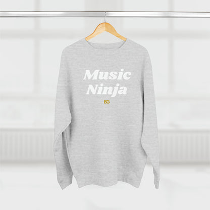BG "Music Ninja" Premium Crewneck Sweatshirt