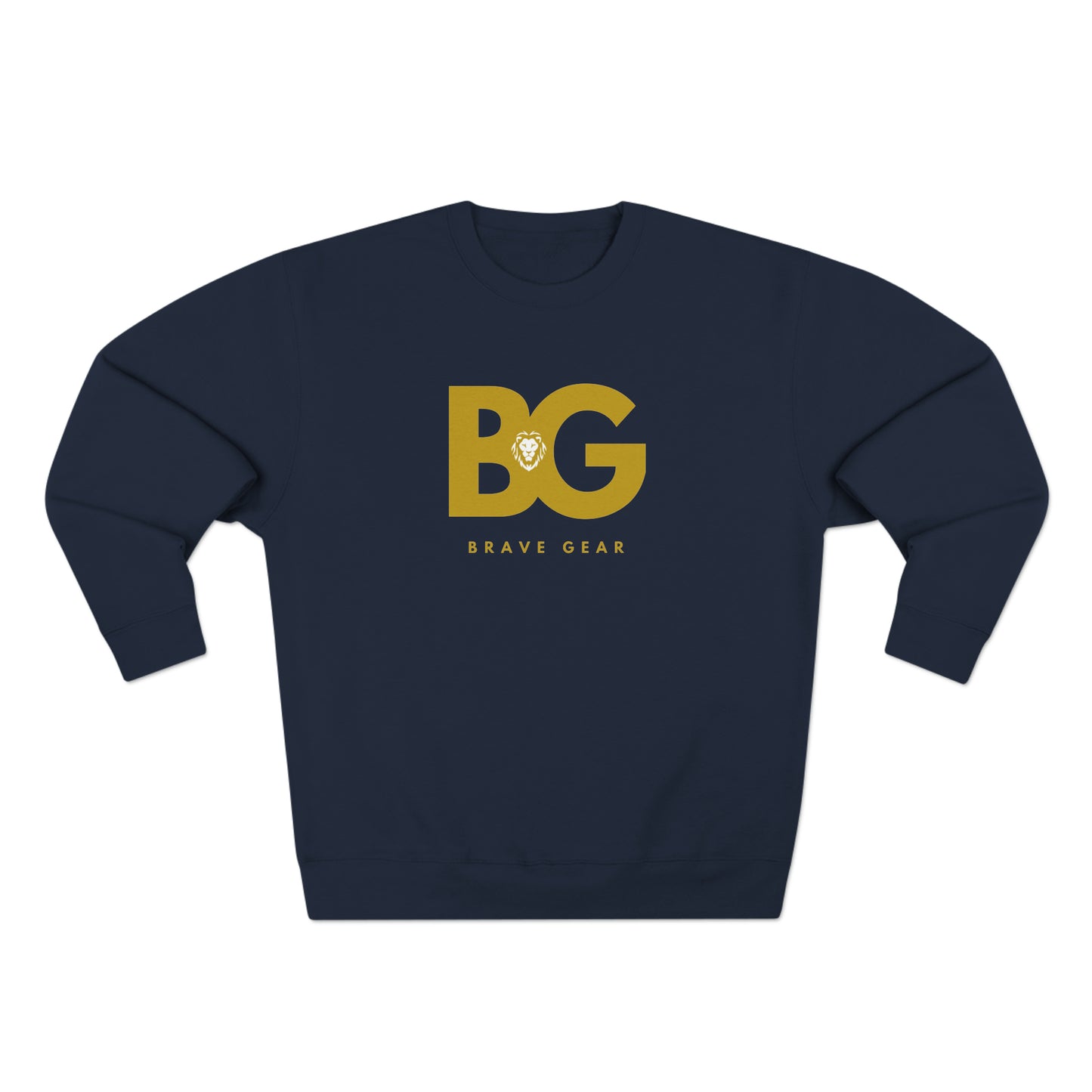 BG gold logo Premium Crewneck Sweatshirt