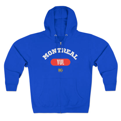 BG "Montreal YUL" Premium Full Zip Hoodie
