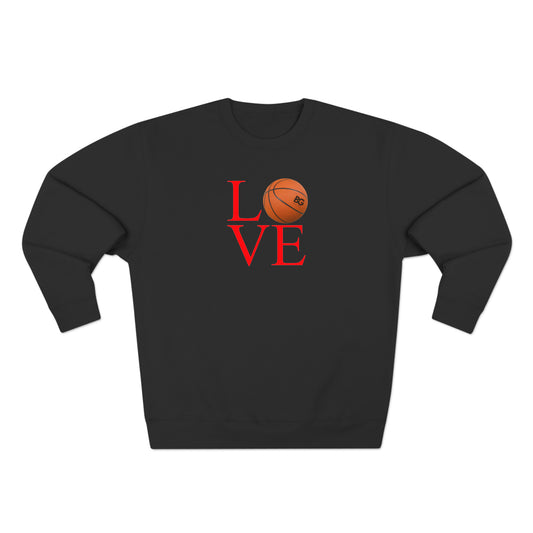 BG "LOVE basketball" Premium Crewneck Sweatshirt