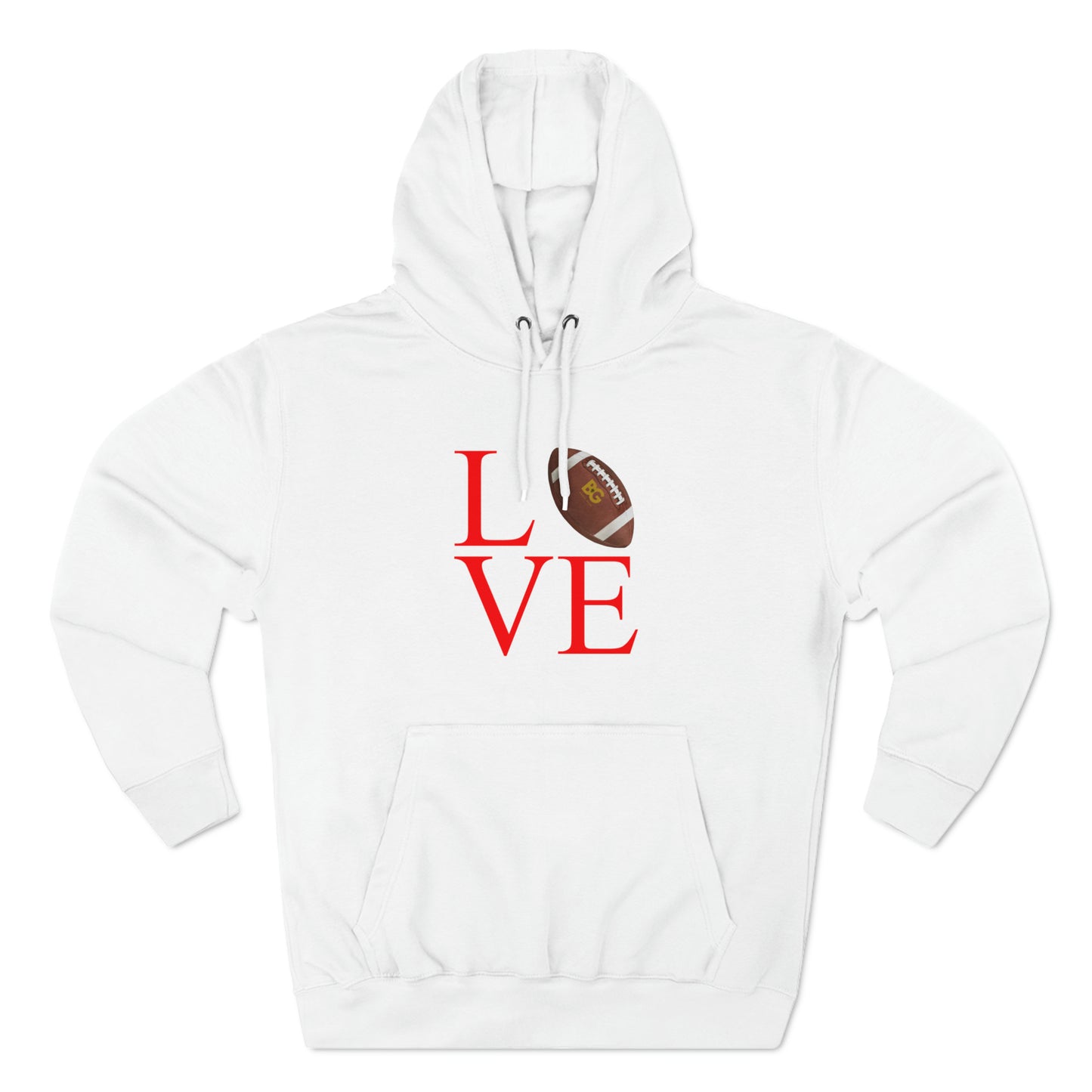 BG "LOVE football" Premium Pullover Hoodie