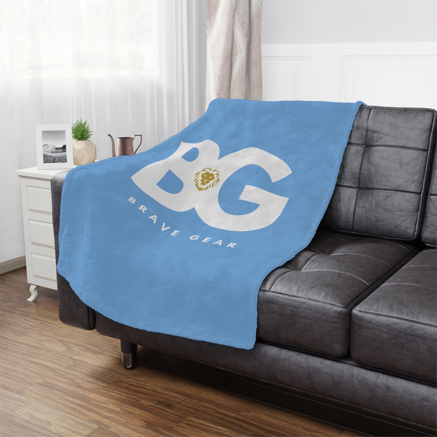 BG Minky Blanket (light blue)