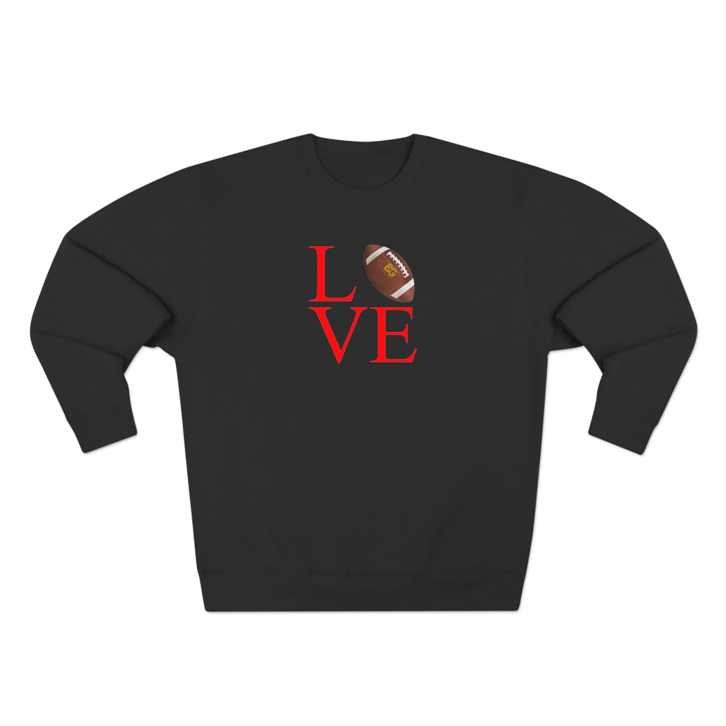 BG "LOVE football" Premium Crewneck Sweatshirt