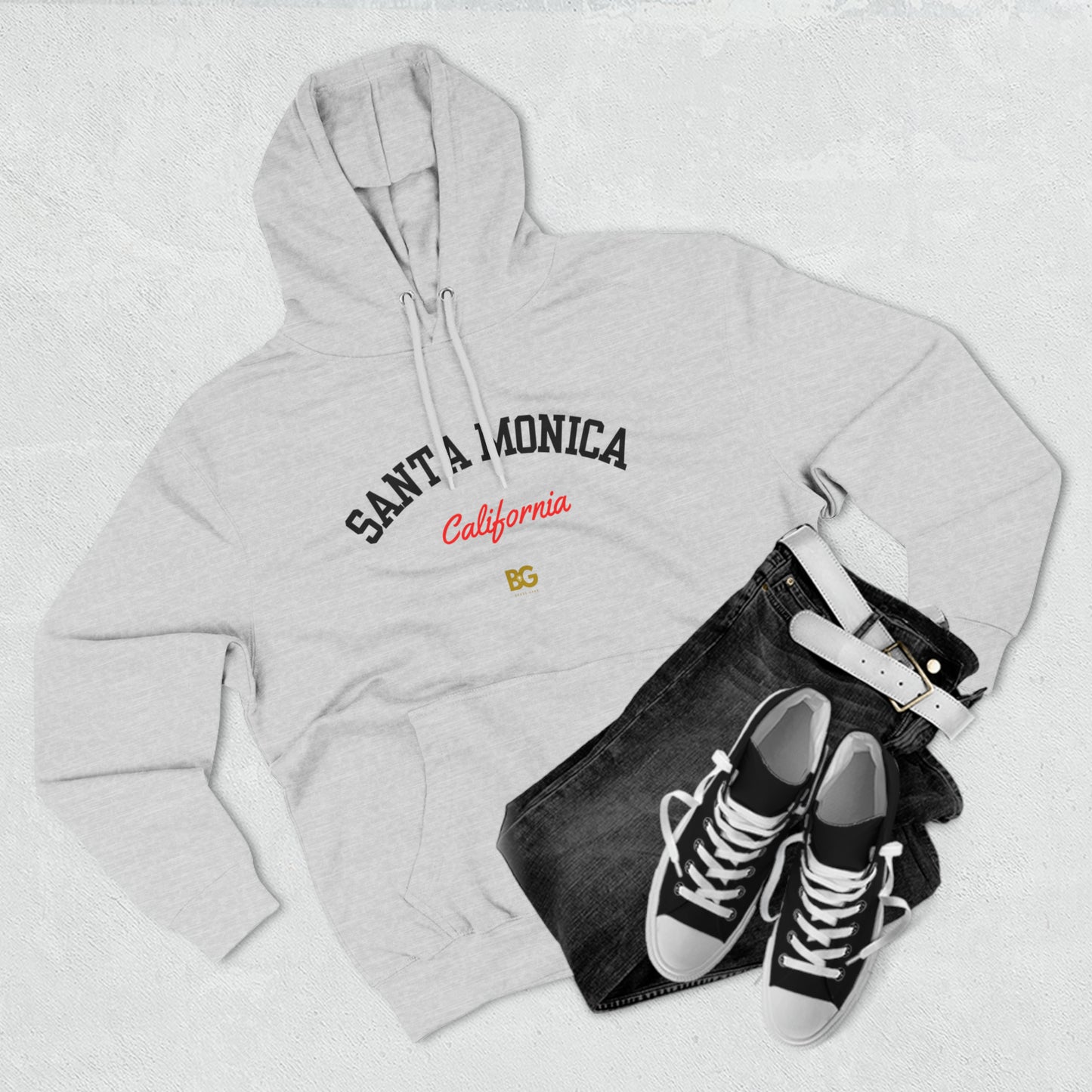 BG "Santa Monica California" Premium Pullover Hoodie