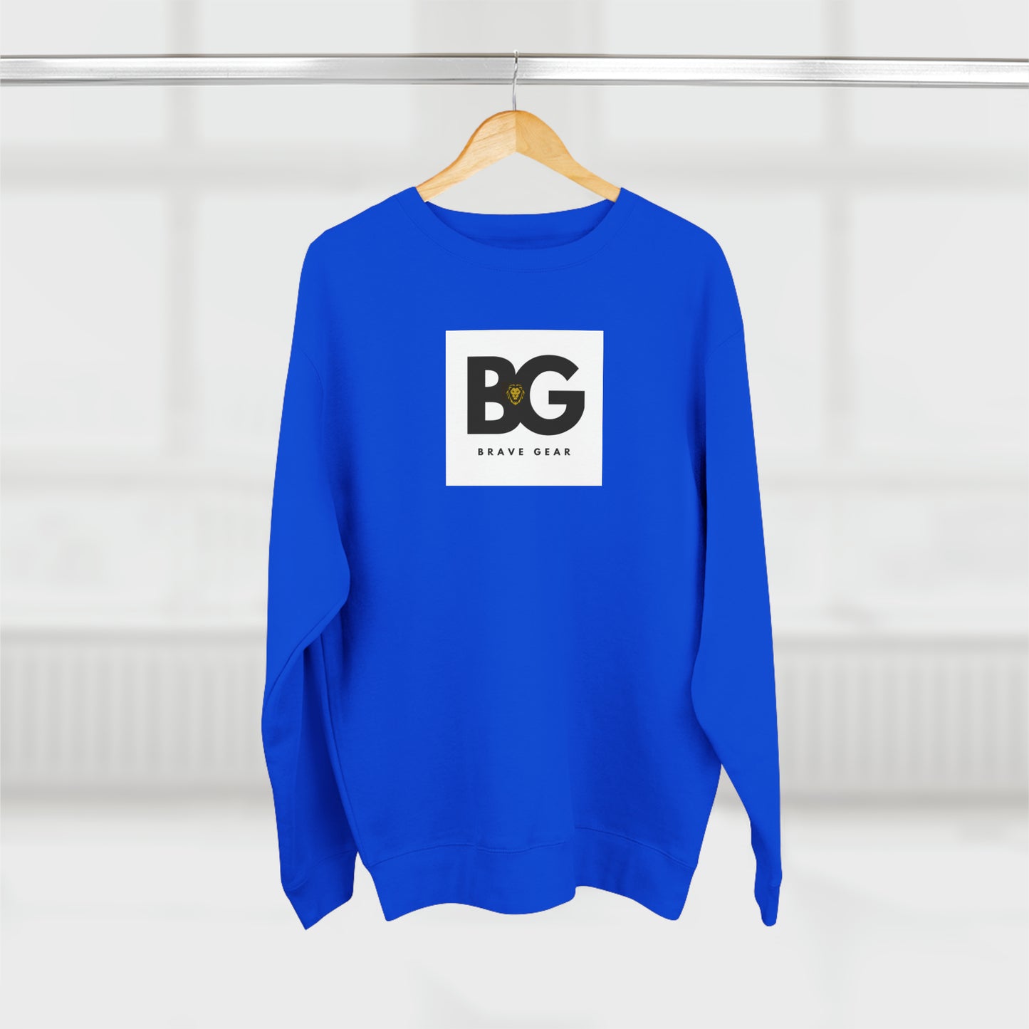 BG box logo Premium Crewneck Sweatshirt