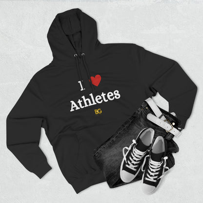 BG "I ❤️ Athletes" Premium Pullover Hoodie