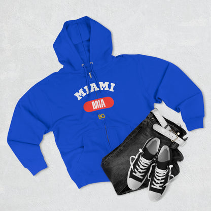 BG "Miami MIA" Premium Full Zip Hoodie