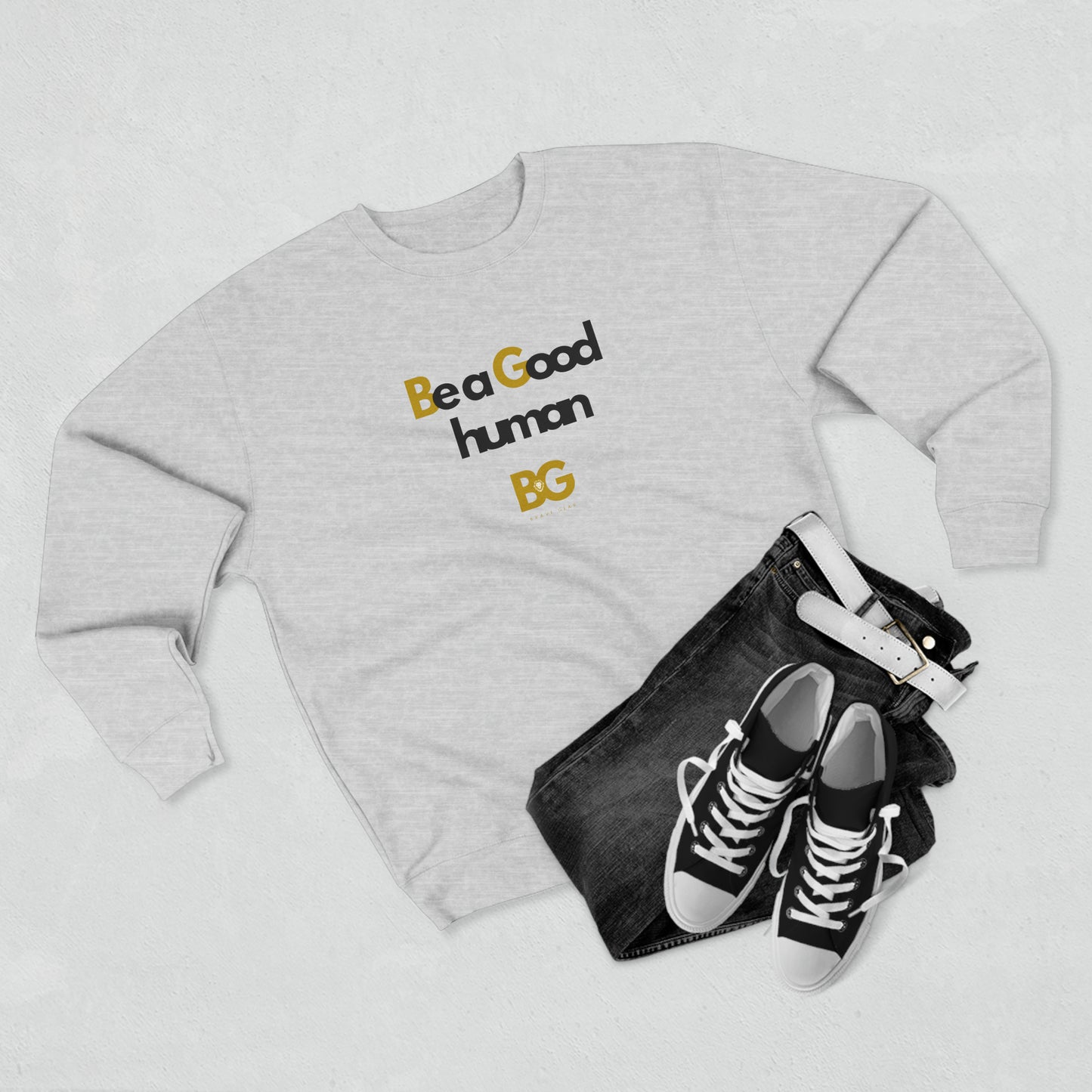 BG "Be a Good human" Premium Crewneck Sweatshirt