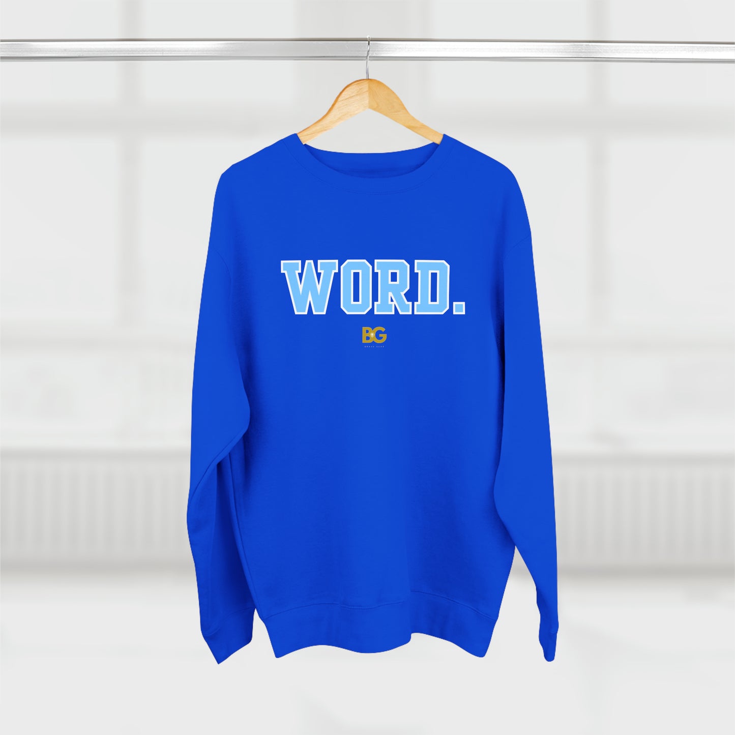 BG "Word." Premium Crewneck Sweatshirt