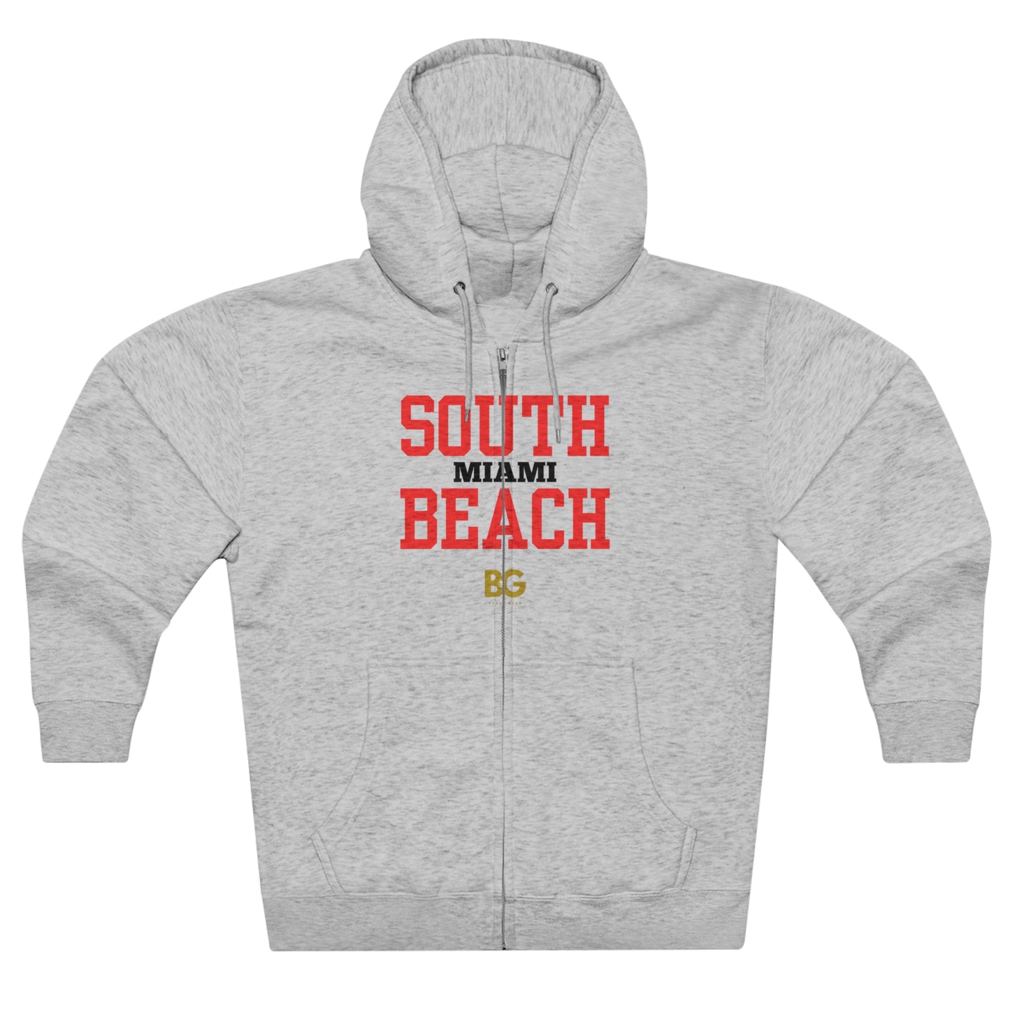 BG "South Beach Miami" Premium Full Zip Hoodie