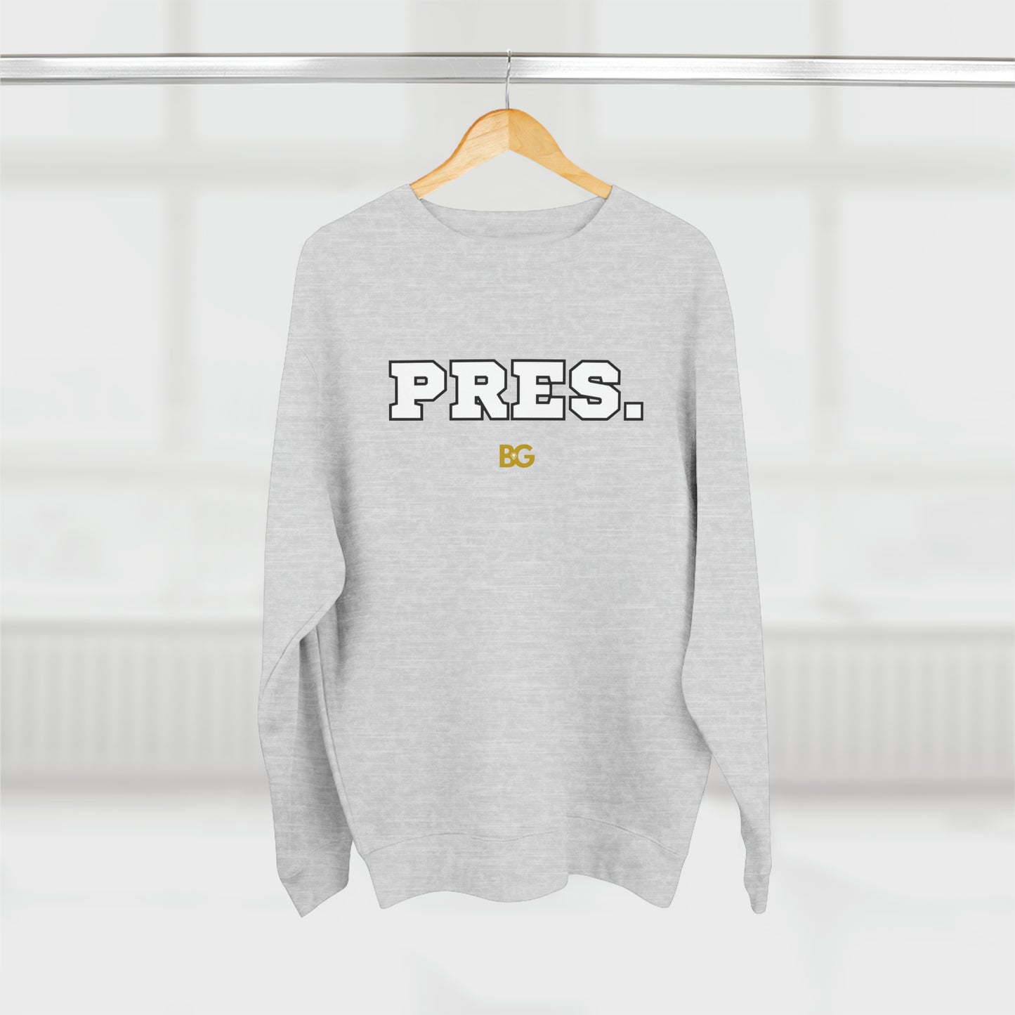 BG "PRES." Premium Crewneck Sweatshirt