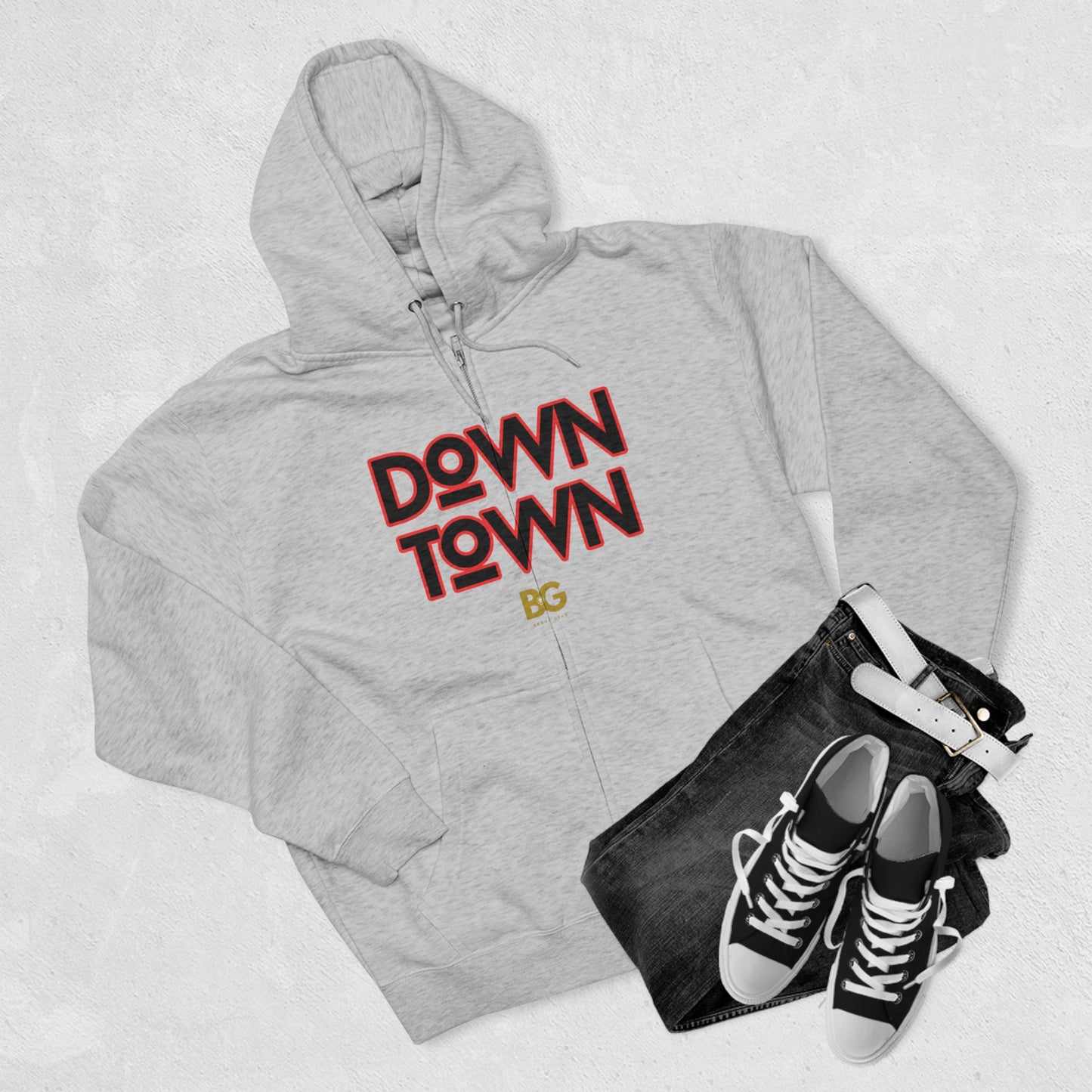 BG "DownTown" Premium Full Zip Hoodie