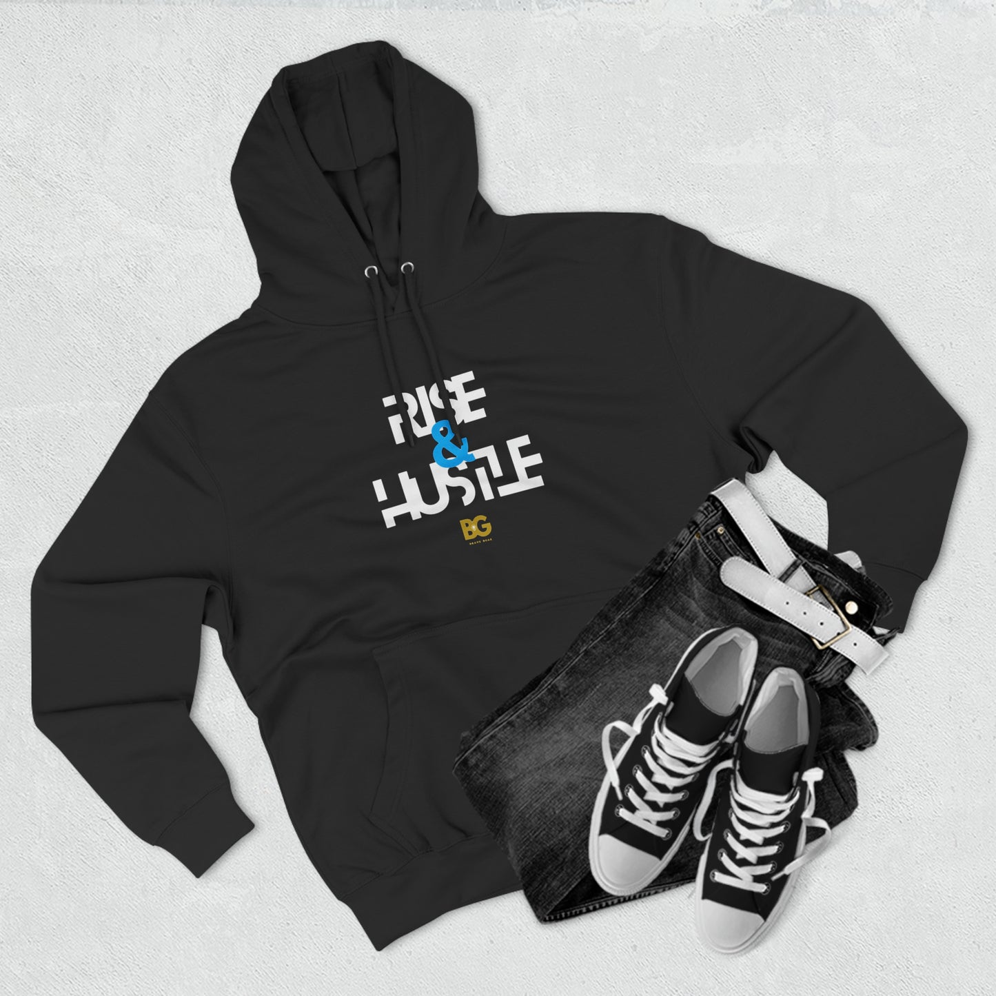 BG "Rise & Hustle" Premium Pullover Hoodie