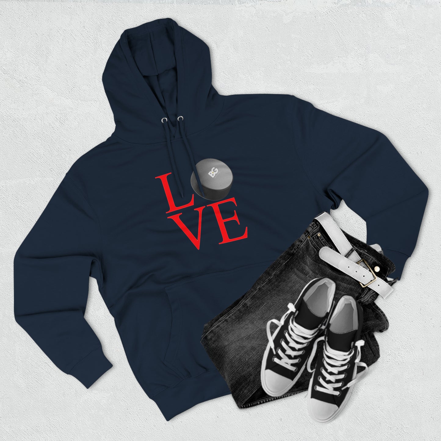 BG "LOVE hockey" Premium Pullover Hoodie